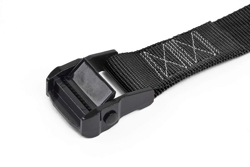 PowerTye Special Edition Lashing Straps - 1.5in x 4ft Black Cam Buckle Continuous Loop Strap (no Hooks)  Made in USA Motorcycle  ATV  Cargo  Coolers and RV Battery - 300 lb W.L.L.  Black (2-Pack) - Image 3